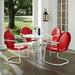 Crosley Griffith White Metal 5-piece Outdoor Dining Set - N/A