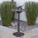 Lancaster Outdoor Aluminum Bird Bath by Christopher Knight Home