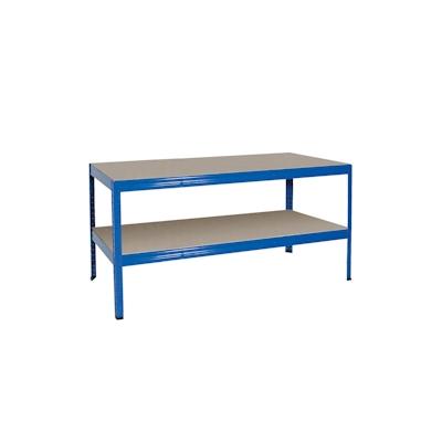 Packtisch / Werkbank, BxTxH 1800 x 600 x 900 mm, Tragkraft 350 kg/Boden, blau