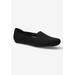 Extra Wide Width Women's Hathaway Flat by Bella Vita in Black Knit (Size 9 1/2 WW)