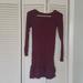 American Eagle Outfitters Dresses | Ae Burgundy Sweater Dress | Color: Purple | Size: S