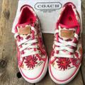 Coach Shoes | Coach Barrett Floral Girls Sneakers Shoes | Color: Pink | Size: 6