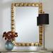 Uttermost Haya Antiqued Gold Leaf 28 1/4" x 40" Wall Mirror