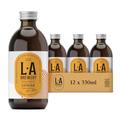 L.A Brewery | Non Alcoholic Sparkling Craft Kombucha Drink - Ginger - 12 x 330ml Pack | Low Sugar Non Alcoholic Drinks - Kombucha Tea - Gluten Free & Vegan Soft Drinks | Brewed in the UK