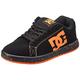 DC Shoes Men's Gaveler-Leather Shoes Sneaker, Black Orange, 10 UK
