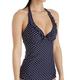 Pour Moi? Women's Hot Spots Underwired Tankini Top, Blue (Navy), 32DD