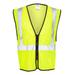 Kishigo 1547-1548 Zippered Mesh Economy Class 2 Vest in Lime size 4XL/5XL