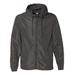 Independent Trading Co. EXP54LWZ Lightweight Windbreaker Full-Zip Jacket in Graphite Grey size Small | Polyester