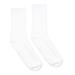 SOCCO SC200 USA-Made Solid Crew Socks in White size Small/Medium | Cotton/Polyester/Spandex