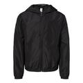 Independent Trading Co. EXP24YWZ Youth Lightweight Windbreaker Full-Zip Jacket in Black size XL | Polyester