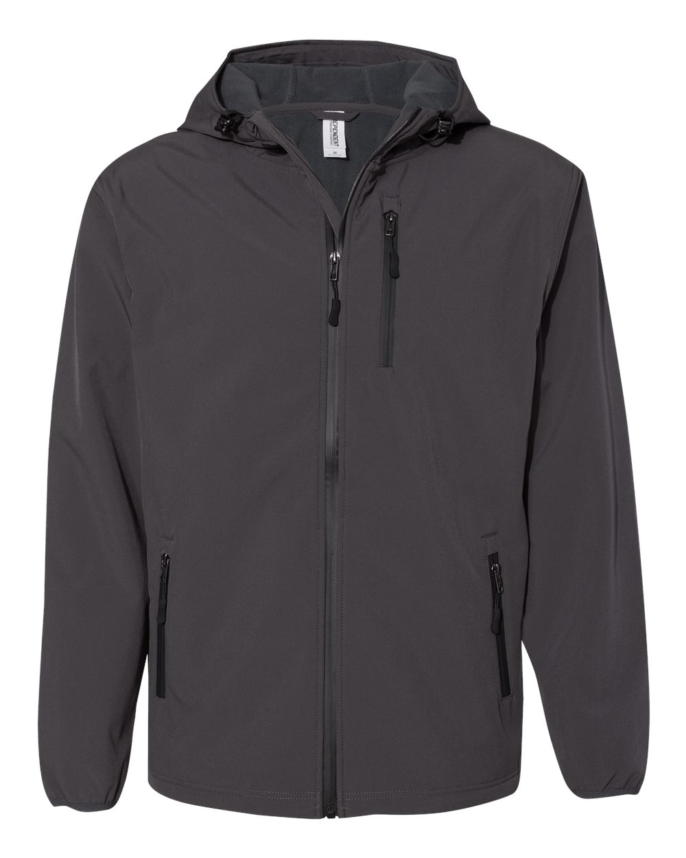 Independent Trading Co. EXP35SSZ Poly-Tech Soft Shell Jacket in Graphite Grey size XL | Polyester