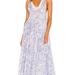 Free People Dresses | Hpfree People Tiers For You Maxi Dress Xs | Color: Purple/White | Size: Xs