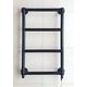 Heat & Things Traditional Black Electric Ball Jointed Painted Brass Towel Rail With Timer/Thermostat