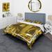 Designart 'Yellow Bamboo and Tropical Leaves' Tropical Duvet Cover Comforter Set