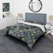 Designart 'Geometry Intersecting Circles WIth Golden Stars' Modern Duvet Cover Comforter Set