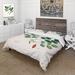 Designart 'Vintage Plant Life XI' Farmhouse Duvet Cover Comforter Set