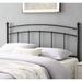 Tyler Arched Queen Size Black Metal Headboard