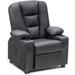 Mcombo Big Kids Recliner Chair for Toddler Boys and Girls Faux Leather