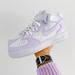 Nike Shoes | Nike Custom Air Force 1 Mid Sneakers | Color: Purple/White | Size: Various