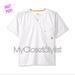 Carhartt Shirts | Carhartt White V-Neck Shirt Top L Nwt Xl Pocket Fast Dry Stretch Scrubs Mens New | Color: Gray/White | Size: L