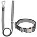 Grey 'Escapade' Outdoor Series 2-in-1 Convertible Dog Leash and Collar, Medium, Gray