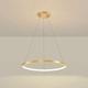 Ahzhlb 26W LED ring pendant light, Single Circle hanging lamps, wrought iron paint body + acrylic lampshade, modern minimalist suspension lights for Living Room, Bedroom