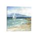 East Urban Home Come Sail away by Carol Robinson - Wrapped Canvas Painting Print Canvas in Blue/Green/White | 12 H x 12 W x 0.75 D in | Wayfair
