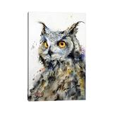 East Urban Home The Watcher by Dean Crouser - Wrapped Canvas Painting Print Canvas in Black/Gray/Green | 12 H x 8 W x 0.75 D in | Wayfair