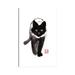 East Urban Home Walking Cat by Péchane - Wrapped Canvas Painting Print Canvas in Black/White | 18 H x 12 W x 1.5 D in | Wayfair