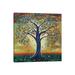 East Urban Home The Giving Tree by Jerry Lee Kirk - Wrapped Canvas Painting Print Canvas in Blue/Brown/Green | 12 H x 12 W x 0.75 D in | Wayfair