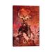 East Urban Home The Berserker by Frank Frazetta - Wrapped Canvas Graphic Art Print Canvas in Black/Orange/Red | 18 H x 12 W x 1.5 D in | Wayfair