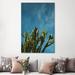 East Urban Home Cactus Sky by Bethany Young - Wrapped Canvas Photograph Print Metal in Blue/Green | 60 H x 40 W x 1.5 D in | Wayfair