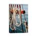 East Urban Home Charleston Sailboat II by Bethany Young - Wrapped Canvas Gallery-Wrapped Canvas Giclée Canvas in Black/Blue/White | Wayfair