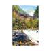 East Urban Home Casting Below the Falls by Dean Crouser - Wrapped Canvas Painting Print Canvas in Brown/Green/White | 12 H x 8 W x 0.75 D in | Wayfair