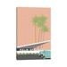 East Urban Home Palm Springs w/ Convertible by Jen Bucheli - Wrapped Canvas Painting Print Metal in Black/Green/Pink | Wayfair