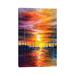 East Urban Home Landscape 2005 #1 by David Dolan - Gallery-Wrapped Canvas Giclée Canvas in Orange/Red | 12 H x 8 W x 0.75 D in | Wayfair