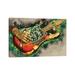 East Urban Home Joe Perry's Electric Guitar by Pop Cult Posters - Wrapped Canvas Graphic Art Print Canvas in Brown/Green/Red | Wayfair