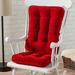 Winston Porter Reversible Microfiber Rocking Chair Outdoor Cushion Set Polyester in Red | 3 H x 18 W in | Wayfair WNPR8029 42550632