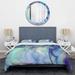 The Twillery Co.® Blue/Purple Microfiber Modern & Contemporary Duvet Cover Set Microfiber in Blue/Indigo/Pink | King Duvet Cover + 2 Shams | Wayfair