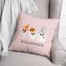 The Holiday Aisle® Shannondale Halloween Ghosts Square Pillow Cover & Insert Polyester/Polyfill blend | 16 H x 16 W x 1.5 D in | Wayfair