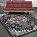 Black 119.69 x 96 x 0.25 in Area Rug - Bungalow Rose Allstar Traditional Accent Rug In w/ Terracotta Persian Heriz Design Polypropylene | Wayfair