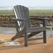 Breakwater Bay Makowski Adirondack Chair, Wood in Gray | 37.8 H x 31.1 W x 32.48 D in | Wayfair 7C2D3DA336194D61B683E9CF40529F25