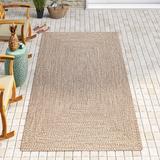 White 30 x 0.3 in Indoor/Outdoor Area Rug - Highland Dunes Owensby Handmade Braided Tan Indoor/Outdoor Patio Rug, | 30 W x 0.3 D in | Wayfair