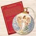 The Holiday Aisle® Woodland Angel Wooden Hanging Figurine Ornament Wood in Brown/Gray/White | 5 H x 4 W x 0.25 D in | Wayfair