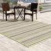 Brown/Green 63 x 0.03 in Indoor/Outdoor Area Rug - Highland Dunes Striped Green/Brown Indoor/Outdoor Area Rug, | 63 W x 0.03 D in | Wayfair