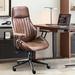 Williston Forge Albaugh Executive Chair Upholstered in Brown | 48.62 H x 27.56 W x 26.48 D in | Wayfair 9B5ED202898345A595473806CE1E1BCA