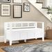 Lark Manor™ Acasia Wood Flip Top Storage Bench Wood in White | 25.2 H x 48 W x 17 D in | Wayfair 3AXCADABEN-W