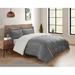 Ebern Designs Sauleda Reversible Micro-Mink & Sherpa Comforter Set Microfiber in Gray | Twin Comforter + 1 Sham | Wayfair