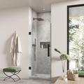 Ove Decors Endless Tampa-Pro 30.71" W x 72.01" H Frameless Shower Kit Tempered Glass in Black | 72.01 H x 30.71 W in | Wayfair TP0200400