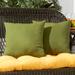 Wade Logan® Shipton Outdoor Square Pillow Cover & Insert Polyester/Polyfill blend in Green | 17 H x 17 W x 5 D in | Wayfair